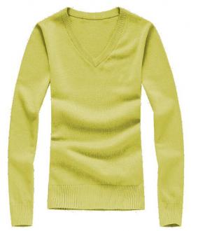 Bavlnený sveter s V výstrihom fialový